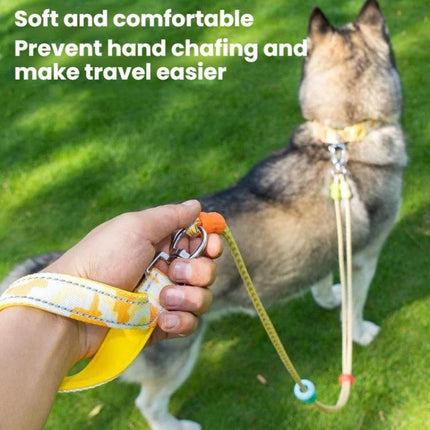 Pet Double-section P-shaped Leash Multi-functional Collar Walking Lead, S, M - DealBuddy