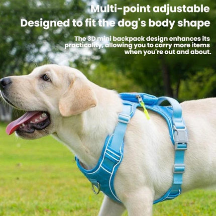 Together X9 Pet Anti-Escape Reflective Harness Vest With Backpack, S, M, L, XL - DealBuddy