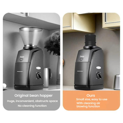 For Baratza Encore Coffee Grinder Blowing Bean Hopper For Grounds Cleaning, Aluminum Lid, Wooden Lid - DealBuddy