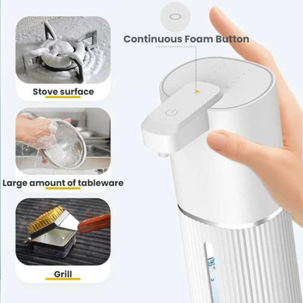 Wall-mounted Smart Sensor Electric Soap Dispenser, White Foam Version, White Dropper Version, Black Foam Version, Black Dropper Version - DealBuddy