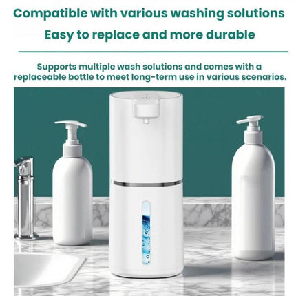 Wall-mounted Smart Sensor Electric Soap Dispenser, White Foam Version, White Dropper Version, Black Foam Version, Black Dropper Version - DealBuddy