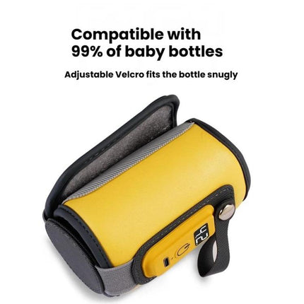 Portable Baby Bottle Heating & Insulating Sleeve with Digital Display USB-C Powered, 5 Adjustable Temperature Settings - DealBuddy