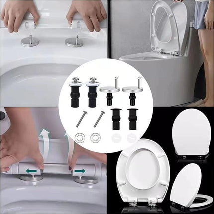 2pcs /Pack Universal Toilet Seat Bolt Kit StainlessToilet Seat Hinges Replacement Parts - DealBuddy