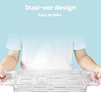 Extendable Foldable Bathtub Shelf Bathroom Storage Shelf, Transparent - DealBuddy