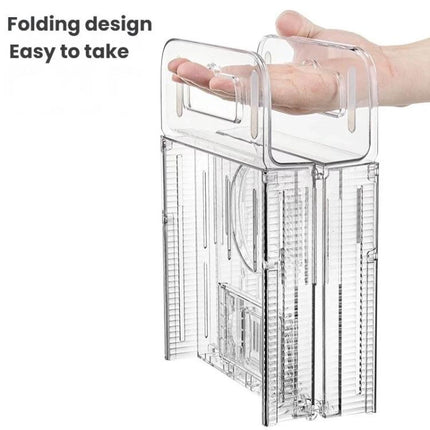 Extendable Foldable Bathtub Shelf Bathroom Storage Shelf, Transparent - DealBuddy