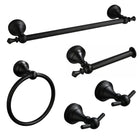 5-in-1 Bathroom Set Aluminum Towel Bar, Towel Ring, Toilet Paper Holder, Robe Hook, Modern Wall-Mounted Hardware Suite - DealBuddy