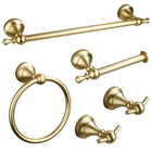 5-in-1 Bathroom Set Aluminum Towel Bar, Towel Ring, Toilet Paper Holder, Robe Hook, Modern Wall-Mounted Hardware Suite - DealBuddy