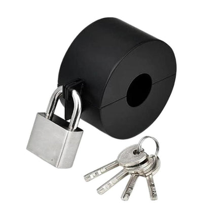Door Handle Locking Device Disabled Lock Cover Faucet Valve Lock Cover, No Padlock, With Padlock - DealBuddy