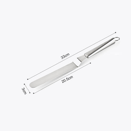 Stainless Steel Cream Spatula Stainless Steel Bell Knife Cake Spatula Baking Scraper Baking Tools - DealBuddy