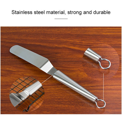 Stainless Steel Cream Spatula Stainless Steel Bell Knife Cake Spatula Baking Scraper Baking Tools - DealBuddy