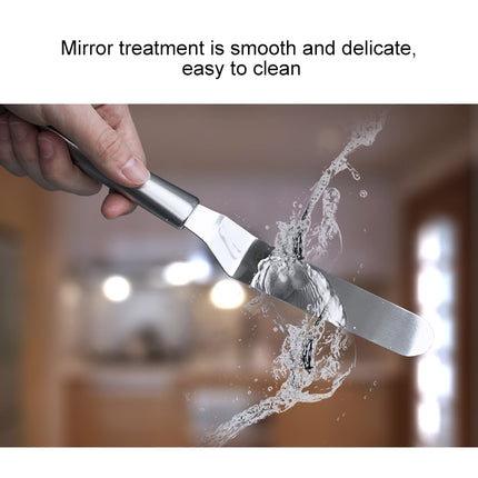 Stainless Steel Cream Spatula Stainless Steel Bell Knife Cake Spatula Baking Scraper Baking Tools - DealBuddy