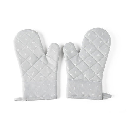 Kitchen Microwave Oven Thickened Silicone Heat-resistant Baking Special Insulation and Anti-scalding Gloves - DealBuddy