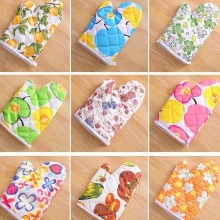 10 PCS Microwave Oven Anti-scald Gloves Household Oven Baking High Temperature Resistant Insulated Gloves