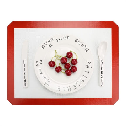 Platinum Glass Fiber Silicone Pastry Cake Cookie Baking Mat Pad Sheet Kneading Mat