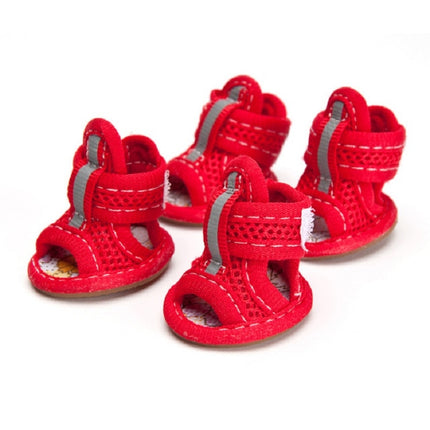 Tendon Bottom Mesh Pet Anti-skid Sandals, Tendon Bottom 1: 13.5x4.5cm, Tendon Bottom 2: 4.0x5.0cm, Tendon Bottom 3: 4.5x5.5cm, Tendon Bottom 4: 5.0x6.0cm, Tendon Bottom 5: 5.5x6.5cm, 1: 13.5x4.5cm, 2: 4.0x5.0cm, 3: 4.5x5.5cm, 4: 5.0x6.0cm, 5: 5.5x6.5cm - DealBuddy