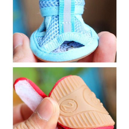 Tendon Bottom Mesh Pet Anti-skid Sandals, Tendon Bottom 1: 13.5x4.5cm, Tendon Bottom 2: 4.0x5.0cm, Tendon Bottom 3: 4.5x5.5cm, Tendon Bottom 4: 5.0x6.0cm, Tendon Bottom 5: 5.5x6.5cm, 1: 13.5x4.5cm, 2: 4.0x5.0cm, 3: 4.5x5.5cm, 4: 5.0x6.0cm, 5: 5.5x6.5cm - DealBuddy