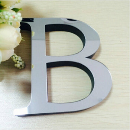 2 PCS Home Decoration Creative Personality English Letters Acrylic Mirror 3D DIY Wall Stickers