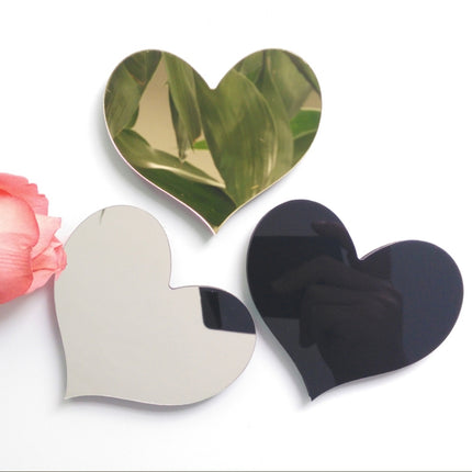 2 PCS Home Decoration Creative Personality English Letters Acrylic Mirror 3D DIY Wall Stickers