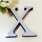 2 PCS Home Decoration Creative Personality English Letters Acrylic Mirror 3D DIY Wall Stickers