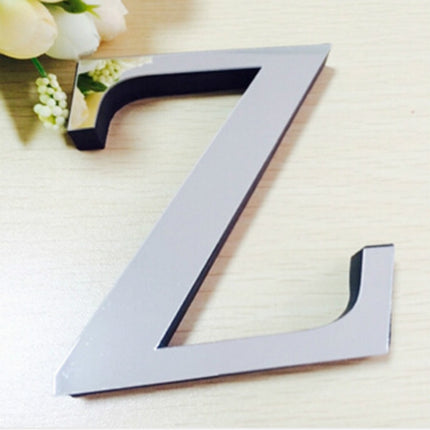 2 PCS Home Decoration Creative Personality English Letters Acrylic Mirror 3D DIY Wall Stickers - DealBuddy