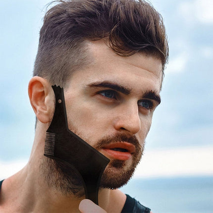 3 PCS Beard Styling Template Stencil Men Comb All-In-One Beard Shaping Tool