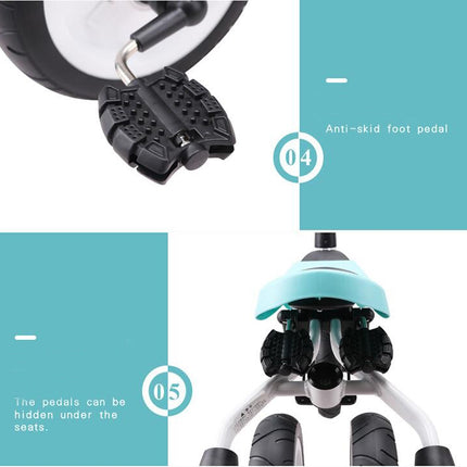 Ride On Toys Baby Tricycle Children Folding Bike Kids Scooter