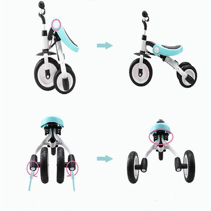 Ride On Toys Baby Tricycle Children Folding Bike Kids Scooter