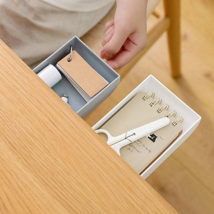 Home Bottom Drawer Storage Box Student Stationery Box Desk Hidden Paste Debris Storage Box - DealBuddy
