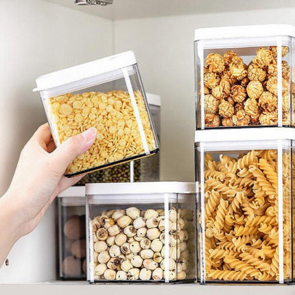 Household Coarse Grain Transparent Sealed Jar Food Grade Storage Jar Dried Fruit Snack Storage Jar with Lid
