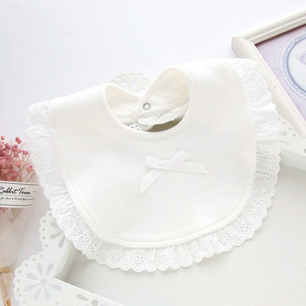 Newborn Lace Bow Baby Bibs Infant Saliva Towels