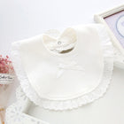 Newborn Lace Bow Baby Bibs Infant Saliva Towels