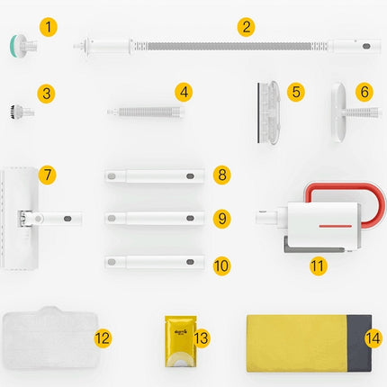 Delma DEM-ZQ610 Household High Temperature Handheld Electric Steam Mop