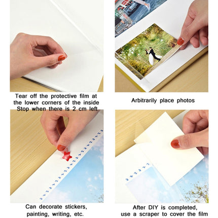 Retro Art DIY Handmade Photo Album Self-Adhesive Film Album
