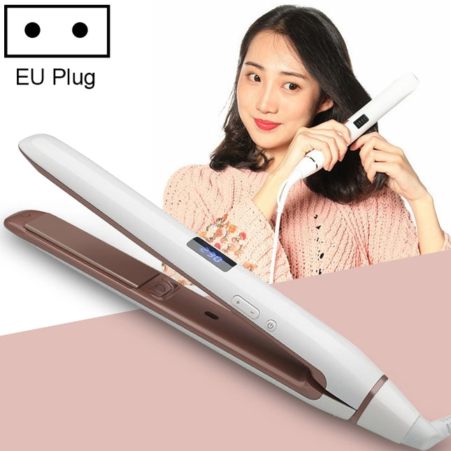 Hair Straightener Iron LED Display Ceramic Coating Plate Ionic Curling Iron