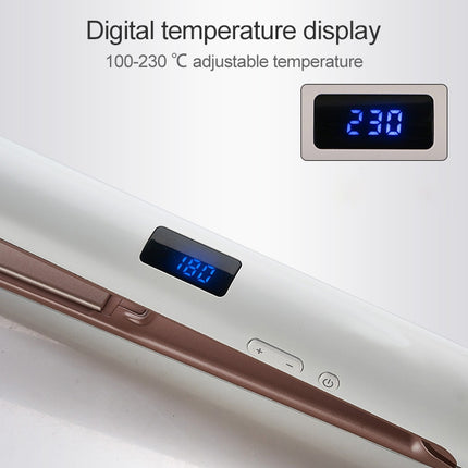 Hair Straightener Iron LED Display Ceramic Coating Plate Ionic Curling Iron