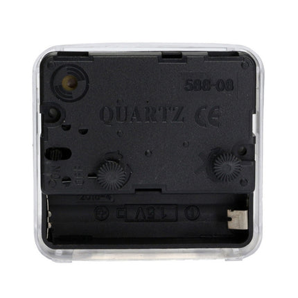 Square Alarm Clock Transparent Case Compact Digital Mini Bedroom Bedside Office Electronic Clock