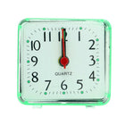 Square Alarm Clock Transparent Case Compact Digital Mini Bedroom Bedside Office Electronic Clock