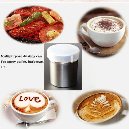 Stainless Steel 304 Dusting Powder Condiment Tank Fine Mesh Barrel Cocoa Powder Household Kitchen Tools