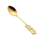Small Mini Stainless Steel Rose Flower Coffee Spoon Strring Spoon Teaspoon Tea Spoon Dessert Spoon Long Handle Tableware