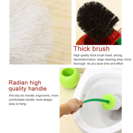 Cherry Shaped Toilet Brush Bathroom Creative Lovely Lavatory Brush Toilet Cleaning Kit