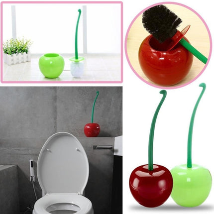 Cherry Shaped Toilet Brush Bathroom Creative Lovely Lavatory Brush Toilet Cleaning Kit