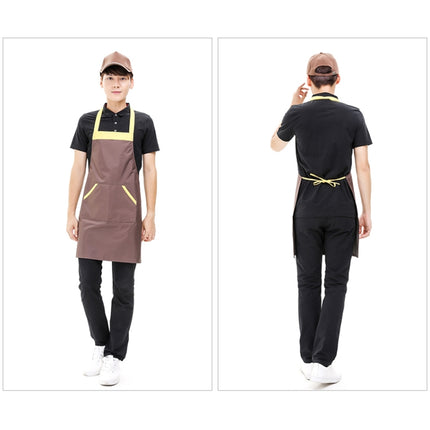 Solid Color Polyester Home Apron Antifouling Simple Adult Apron - DealBuddy