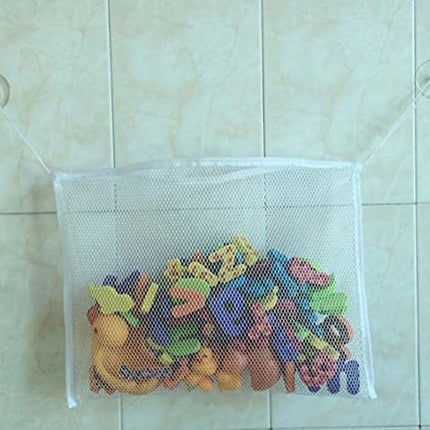 2 PCS Bathroom Baby Kid Storage Toy Hanging Organizer with Suction