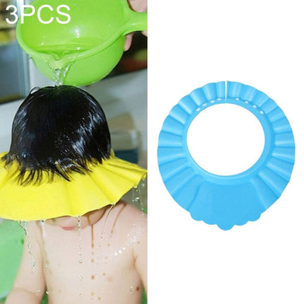 3 PCS Safe Baby Shower Cap Kids Bath Visor Hat Adjustable Baby Shower Cap Protect Eyes Hair Wash Shield for Children Waterproof Cap, Pink+wave, Pink+earflaps, Yellow+earflaps, Blue+earflaps, Yellow+wave, Blue+wave, Yellow+Round, Blue+Round, Pink+Round - DealBuddy