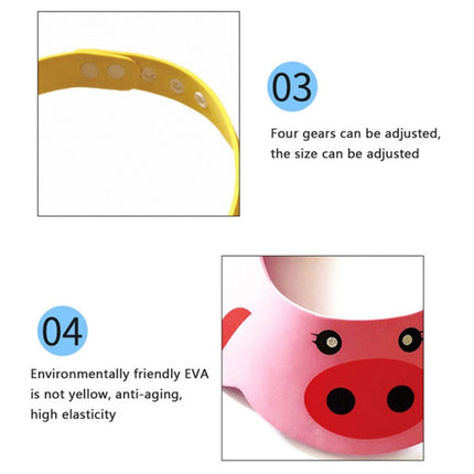 2 PCS Baby Kids Cap Shower Cap Baby Bath Cap Shower Hat Bath Visor Kids Bath Wash Hair Shield Hat