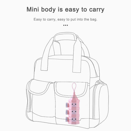 Outdoor Portable Detachable Layered Milk Powder Box Baby Sealed Milk Powder Box