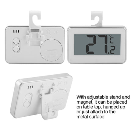 Large LCD Refrigerator Thermometer with Adjustable Stand  Magnet Digital Thermometer - DealBuddy