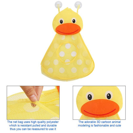 Baby Shower Bath Toys Storage Mesh Bag with Strong Suction Cups
