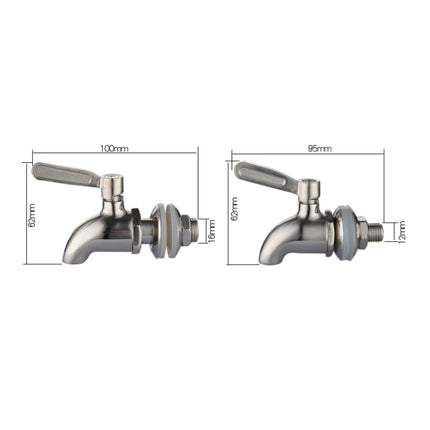 Drink Dispenser Beverage Wine Barrel Tap Spigot Stainless Steel Coffee Juice Faucet