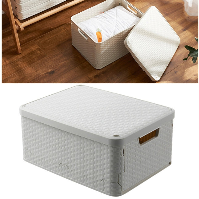 Collapsible Finishing Dormitory Wardrobe Plastic Storage Box with Cover Lip